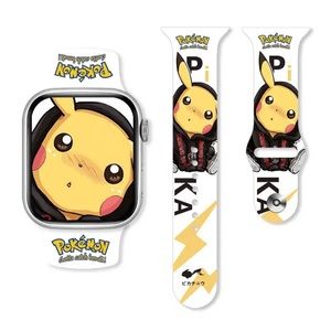 Pokemon Pikachu Apple Watch Band 38/ 40/ 41/ 42  mm Series SE 9 7 6 5 4 3 Strap